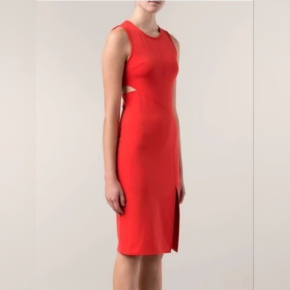 Veronica Beard Vibrant Red Midi Dress